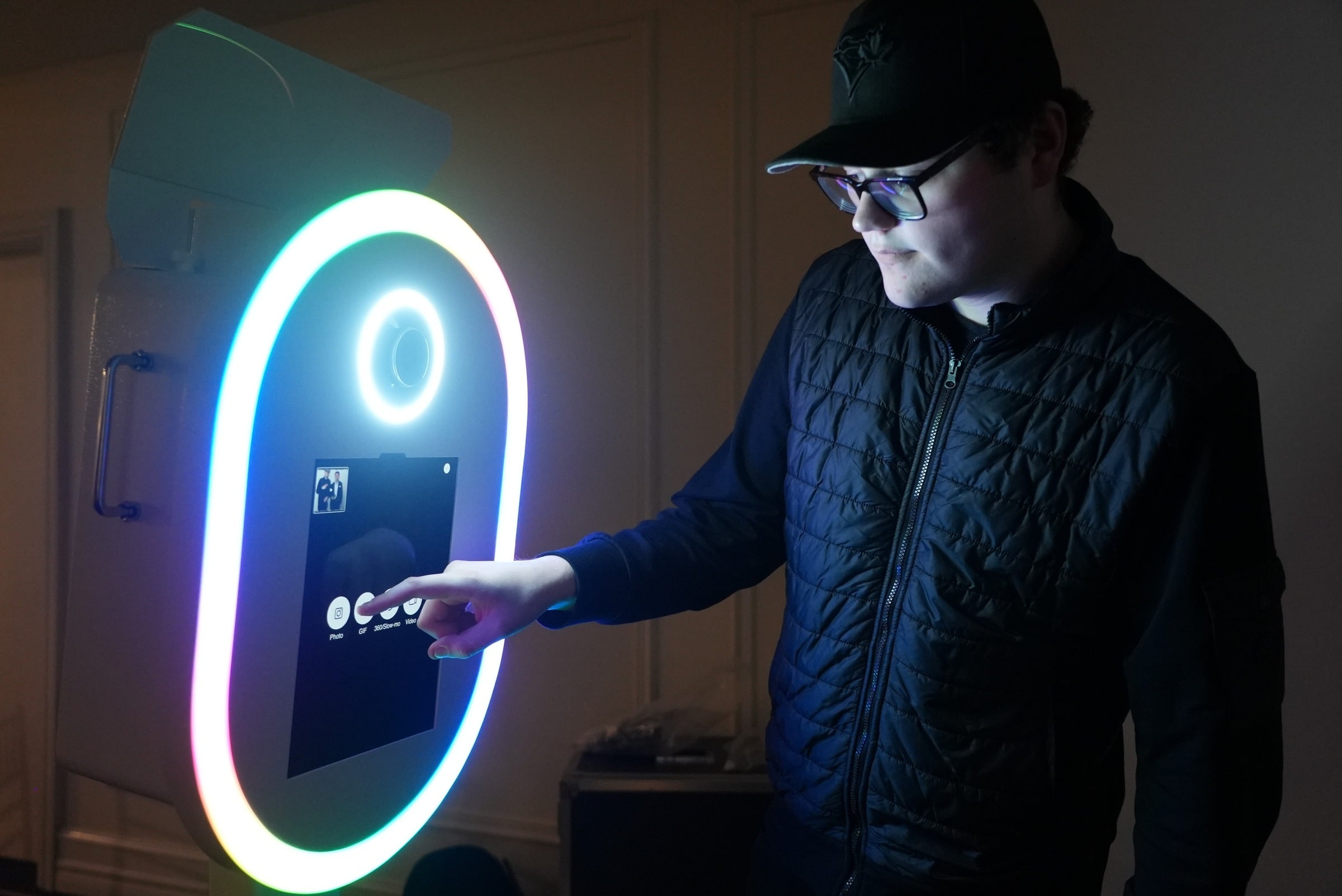True North HD DSLR photo booth being used at an event