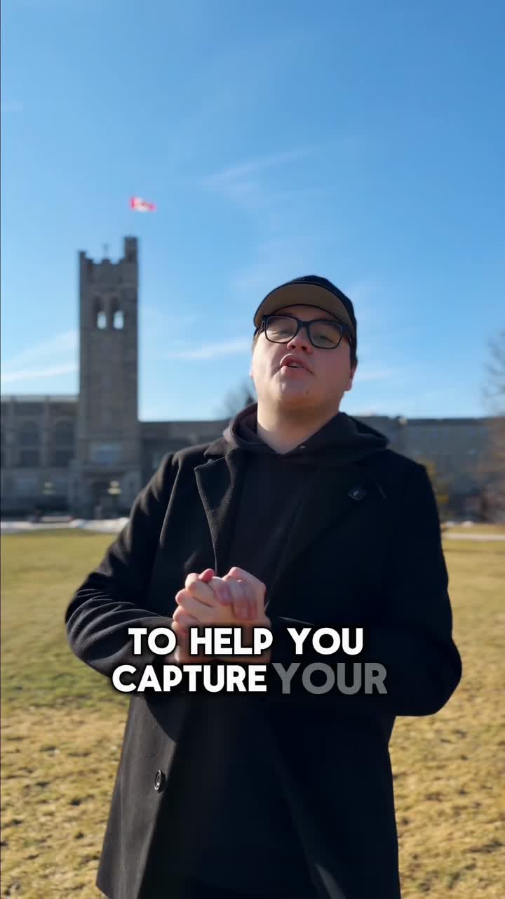 Vertical creator introduction video frame outdoors in Southern Ontario